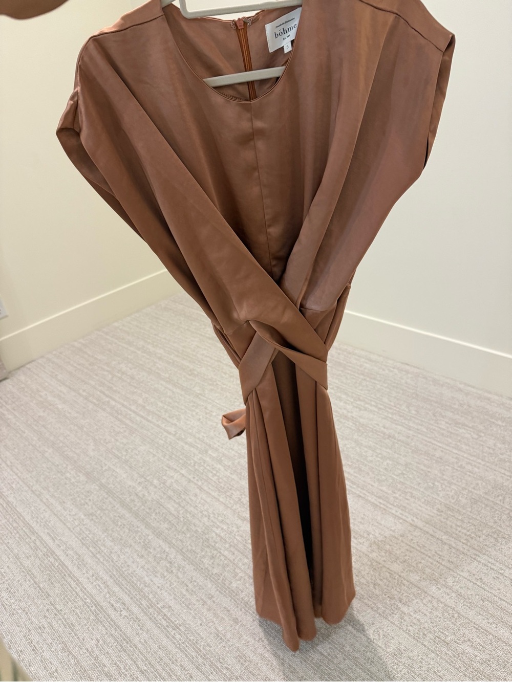 böhme champagne Brown Dress - Size S - Picture 3 of 7